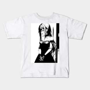 Cute Gothic Fashion Anime Girl Kids T-Shirt